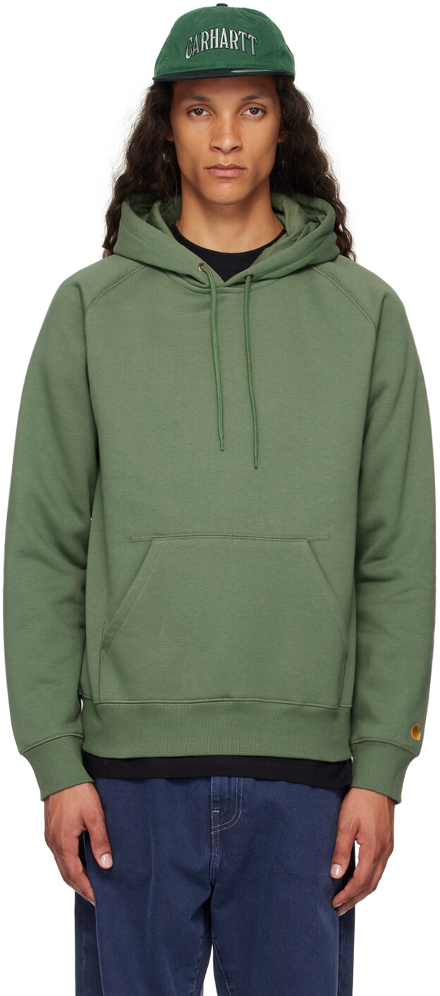 

Зеленая толстовка с капюшоном Chase Carhartt Work In Progress, Duck green