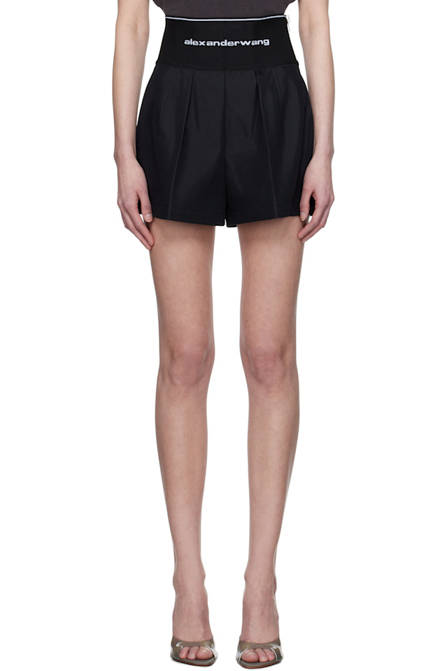 

Сафари шорты из хлопка Alexander Wang, черный