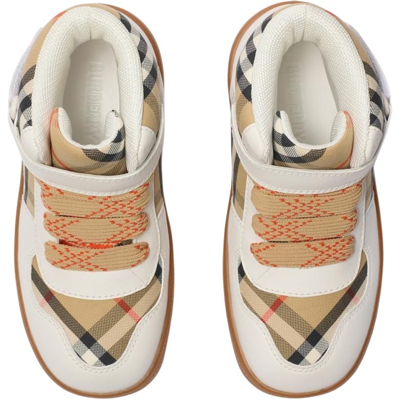 Burberry Кроссовки для скейтбординга High top Kids' Brown Kids' — фото 4