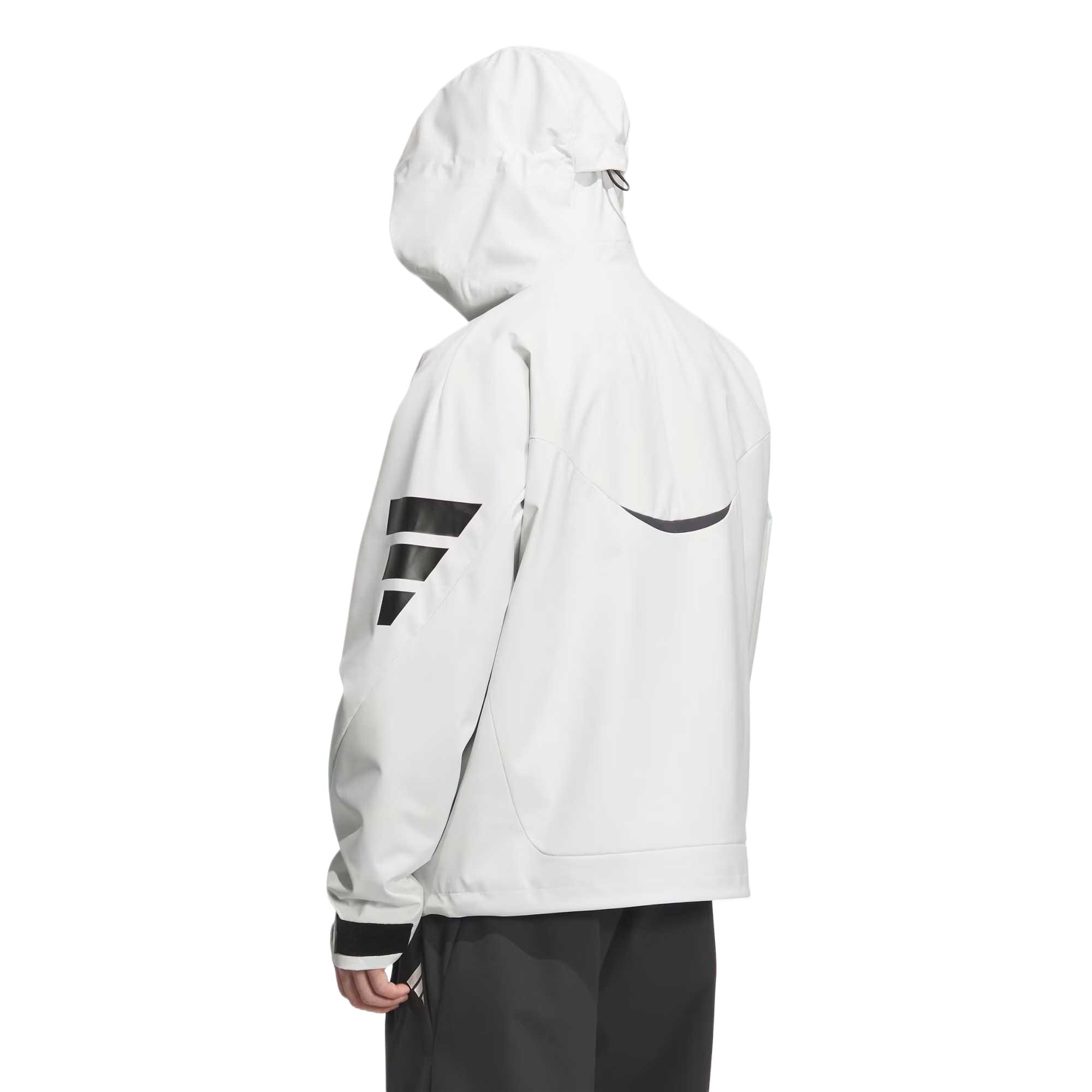 Adidas ФУТУР СТАЙЛ Тканая куртка Унисекс Ярко-белый, Bright White — фото 4