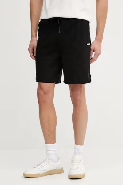Шорты мужские Regular fit BOSS Green, черный