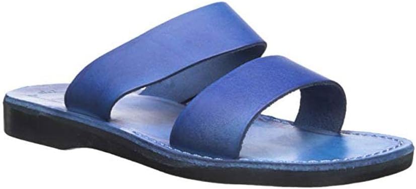 

Кожаные мужские сандалии с двойным ремешком Aviv Jerusalem Sandals, синий