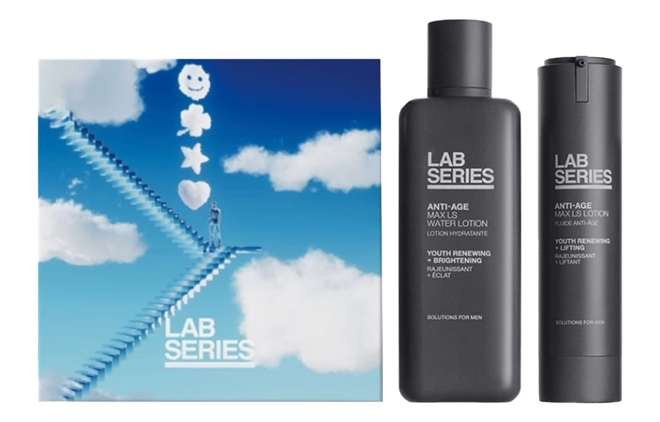 

LANGSHI 520 Limited Men's Fengfan увлажняющий лосьон для ухода за кожей набор для увлажнения 45мл+200мл LAB SERIES