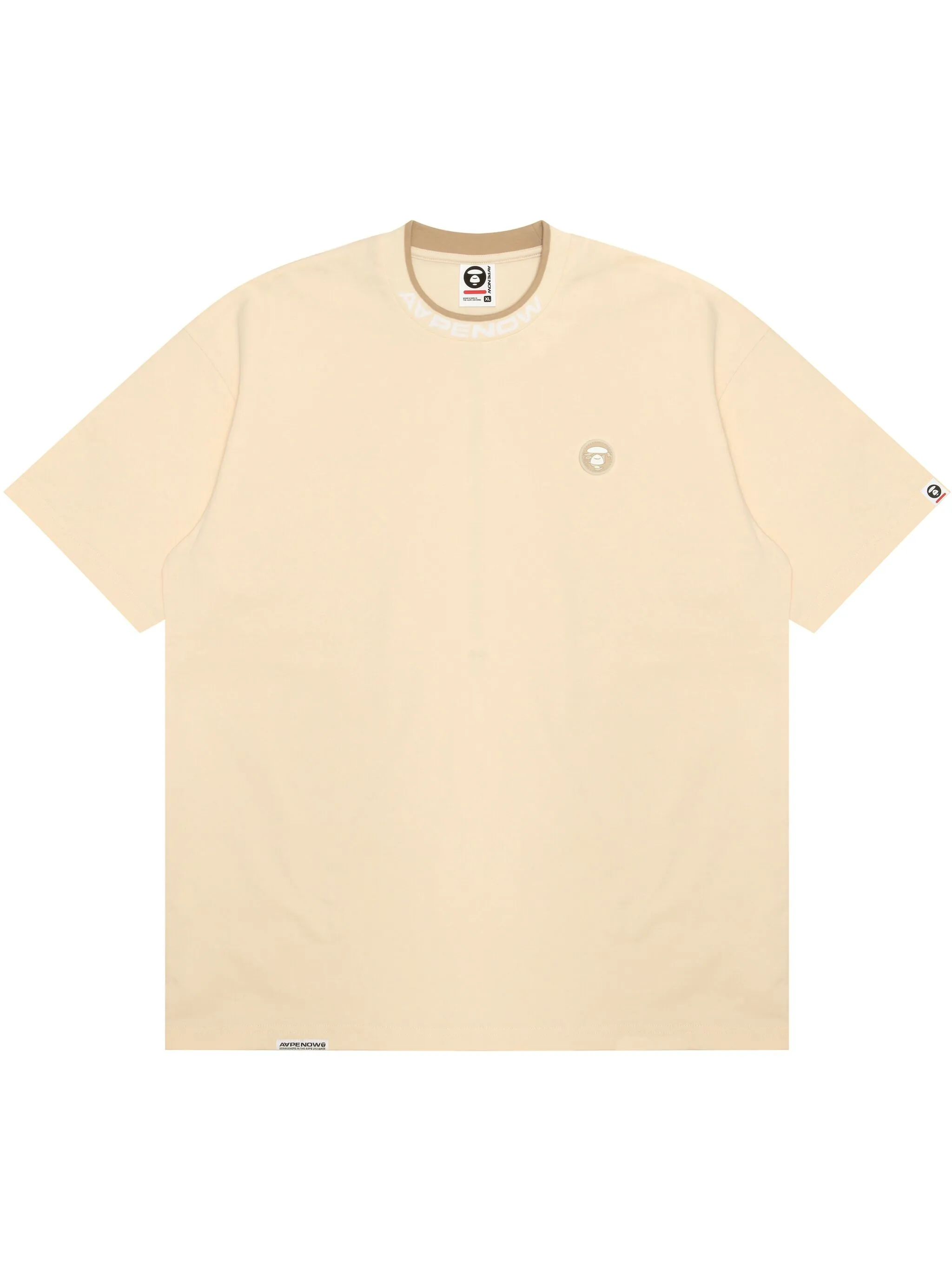 

Футболка с логотипом Aape By A Bathing Ape, бежевый