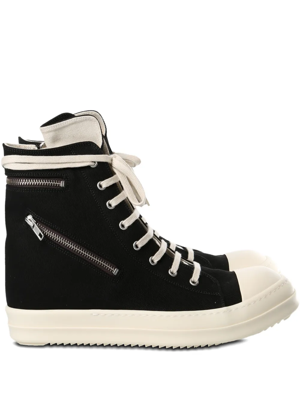 Кроссовки на молнии со шнуровкой Rick Owens DRKSHDW, черный
