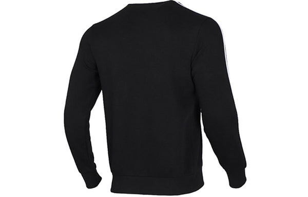 Толстовка e 3s crew fl round-neck sweater men black/white Adidas, черный — фото 3
