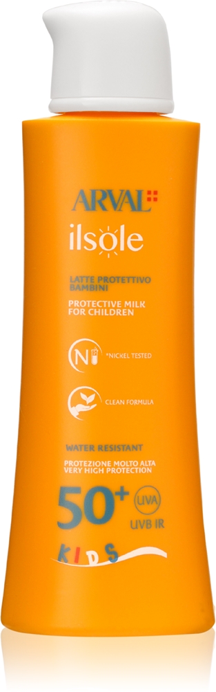 

Детское молочко Ilsole, защитное, солнцезащитный лосьон для тела с фактором защиты 50+ для детей Arval, spf 50+ 150 мл