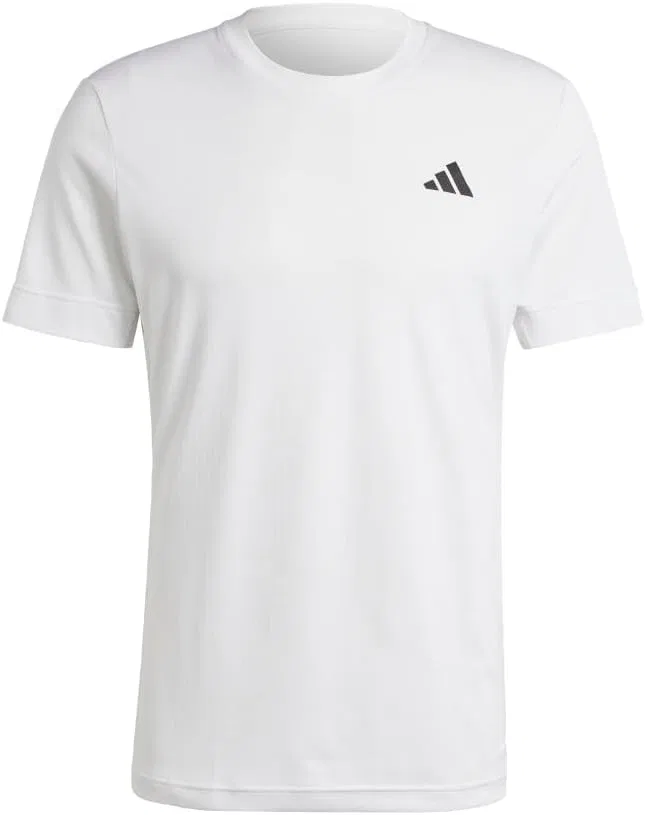 Мужская спортивная футболка adidas Freelift с круглым вырезом и коротким рукавом, для тенниса, повседневная – белая