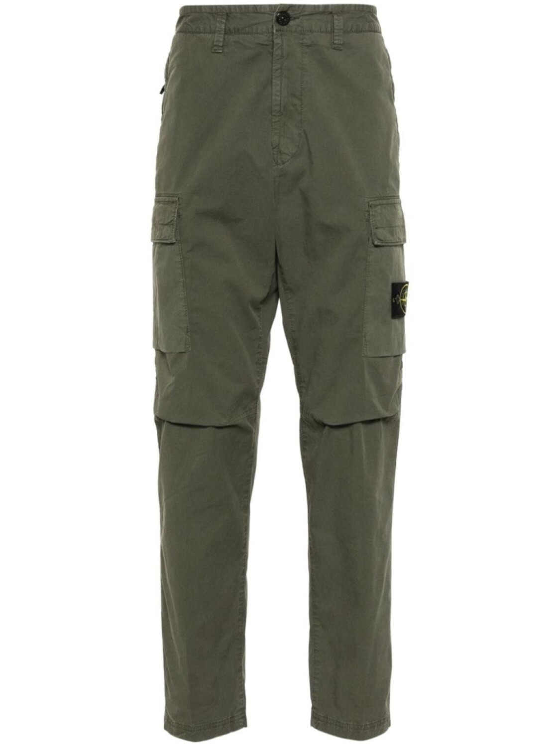 

Stone Island узкие брюки карго с нашивкой Compass, зеленый