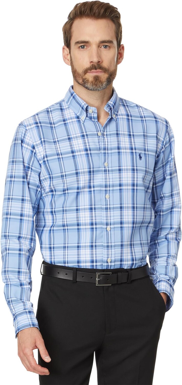 

Рубашка Polo Ralph Lauren Classic Fit Plaid Oxford Shirt, цвет Blue Multi