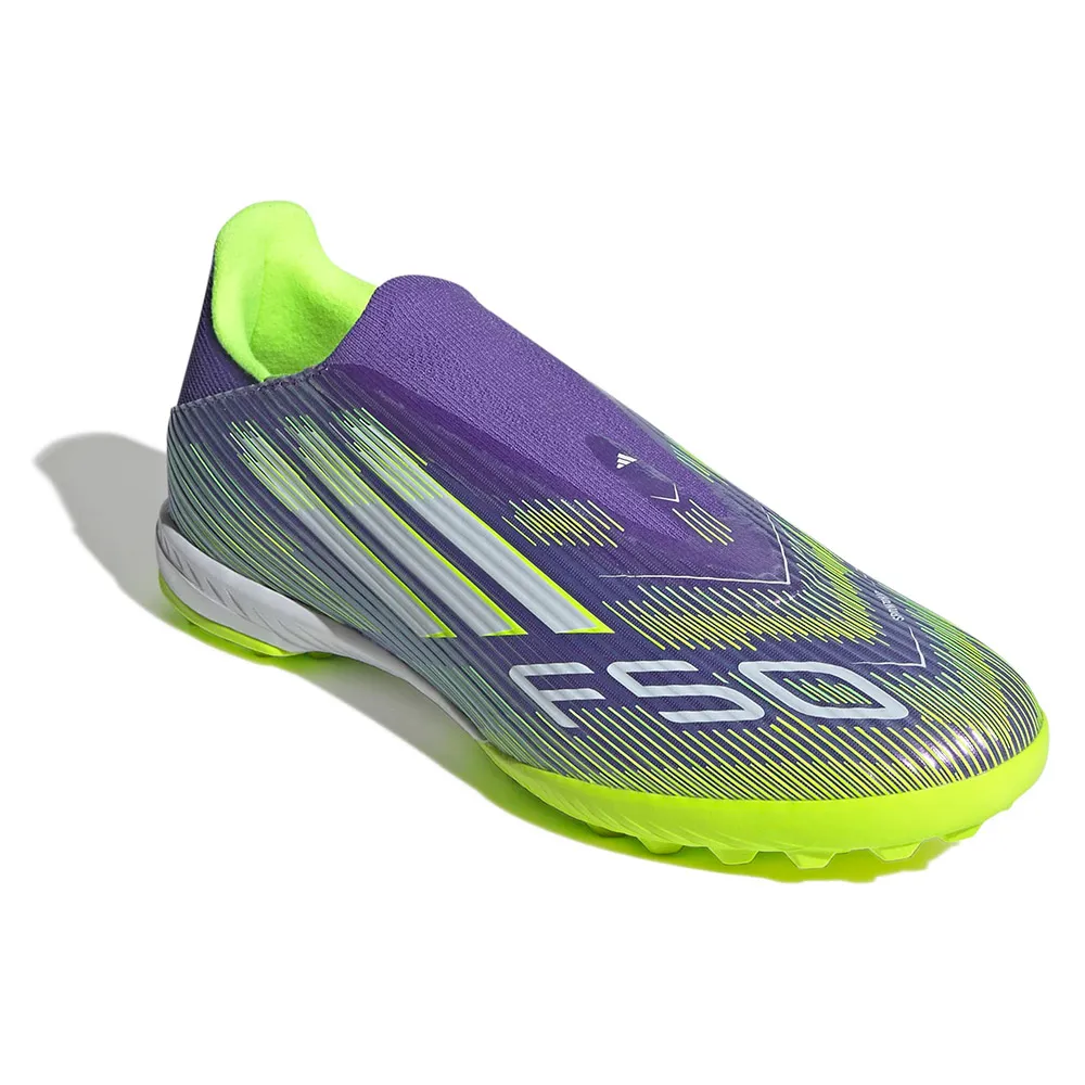 Футбольные бутсы adidas F50 League Laceless TF, фиолетовый — фото 4