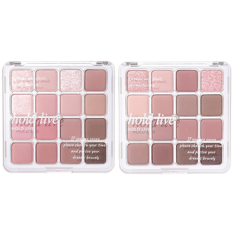 

Набор теней для век sunset magic 16 цветов легко растушевывается шиммер натуральные матовые оттенки подчеркивающие глаза комплект из 2 штук Hold Live