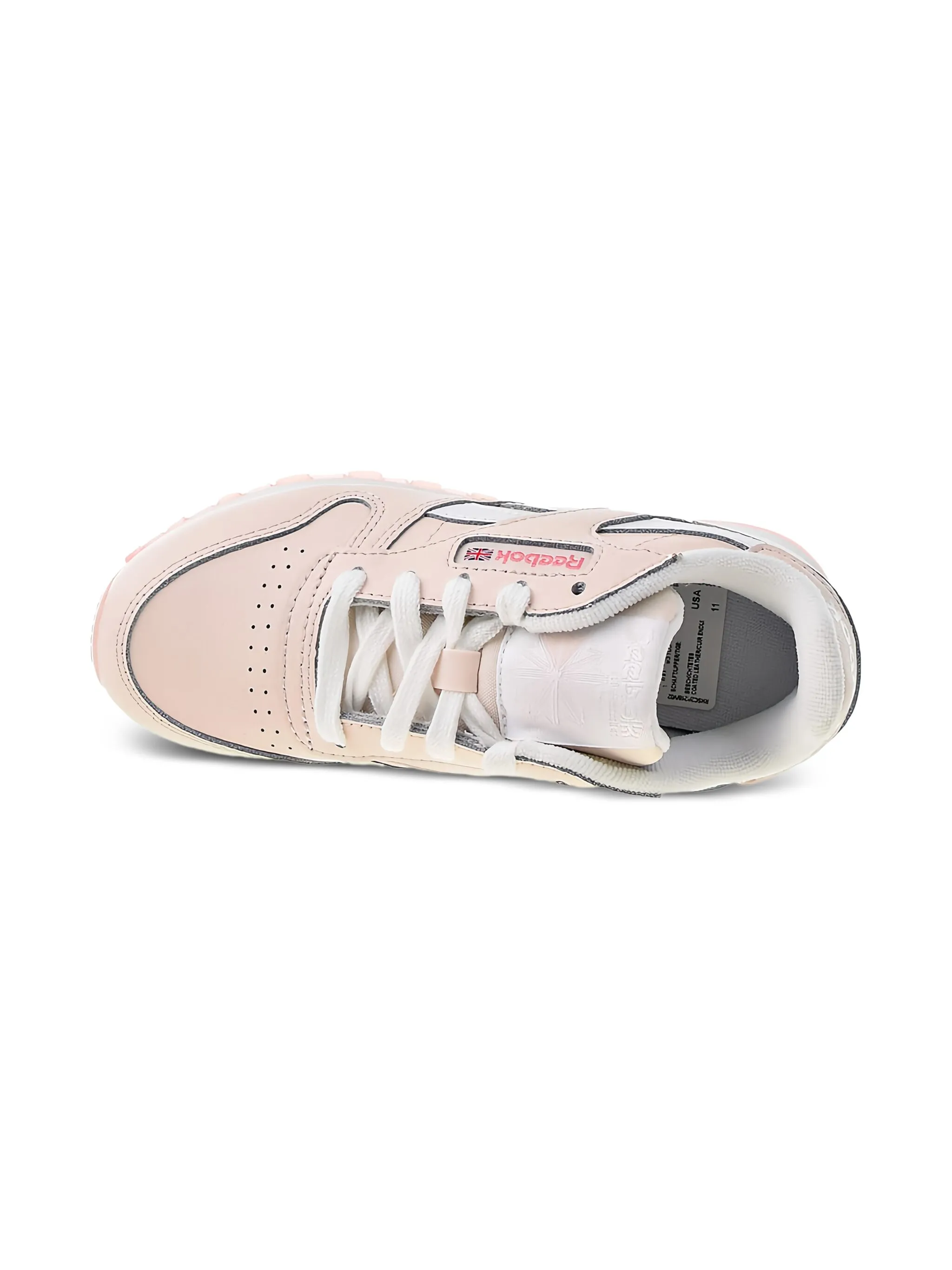 Кроссовки Classic Leather PS Panton Reebok Kids, розовый — фото 4