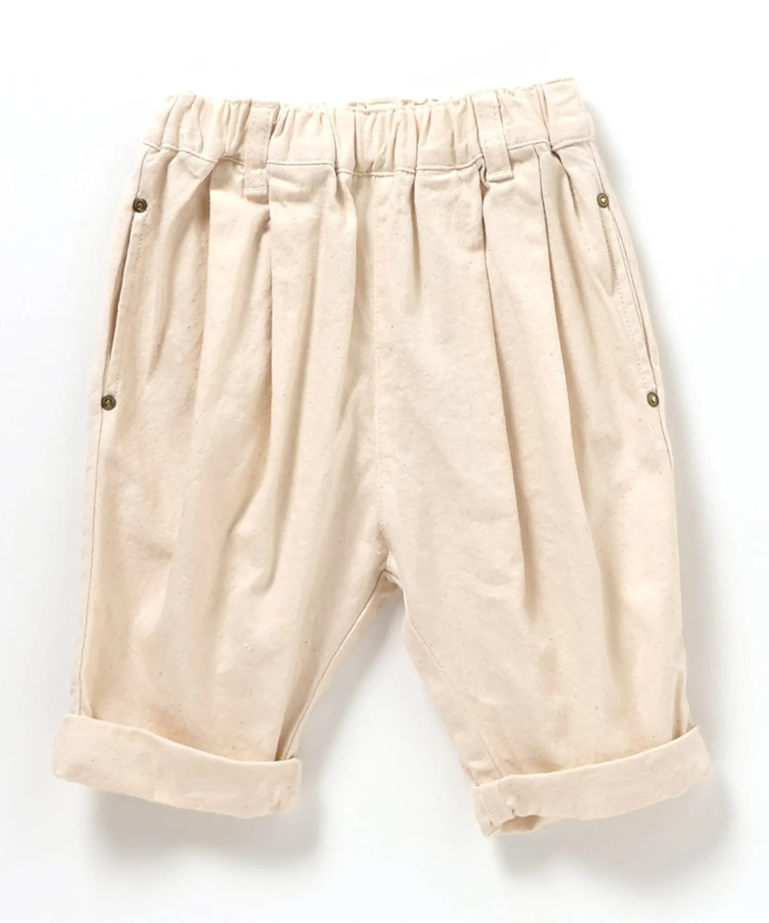 Детские штаны с резинкой на поясе Leona Pants toi toi toi бежевые