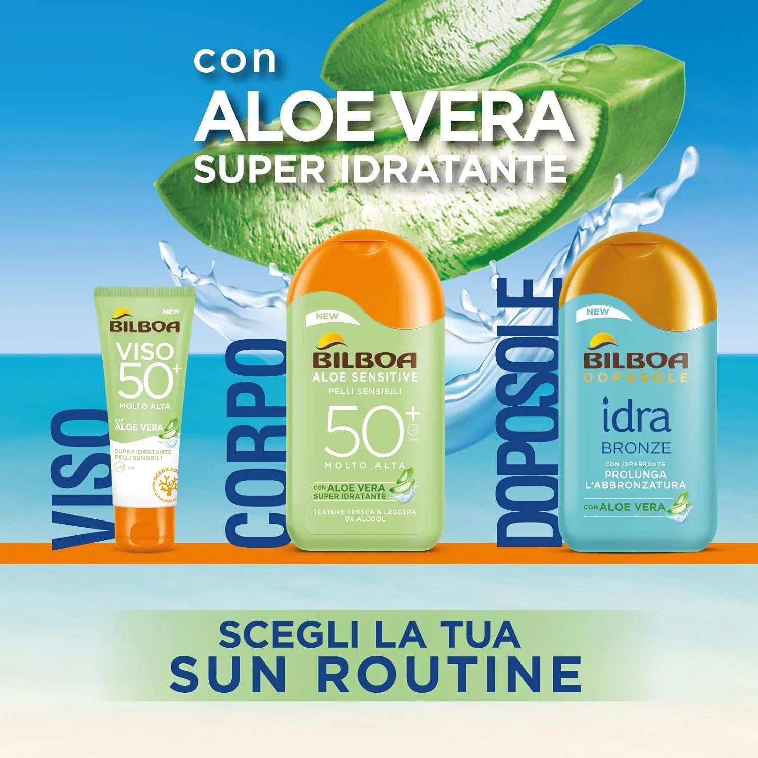 Молочко солнцезащитное «Aloe Sensitive Pelli Sensibili» SPF 50 от Bilboa Bilboa — фото 3