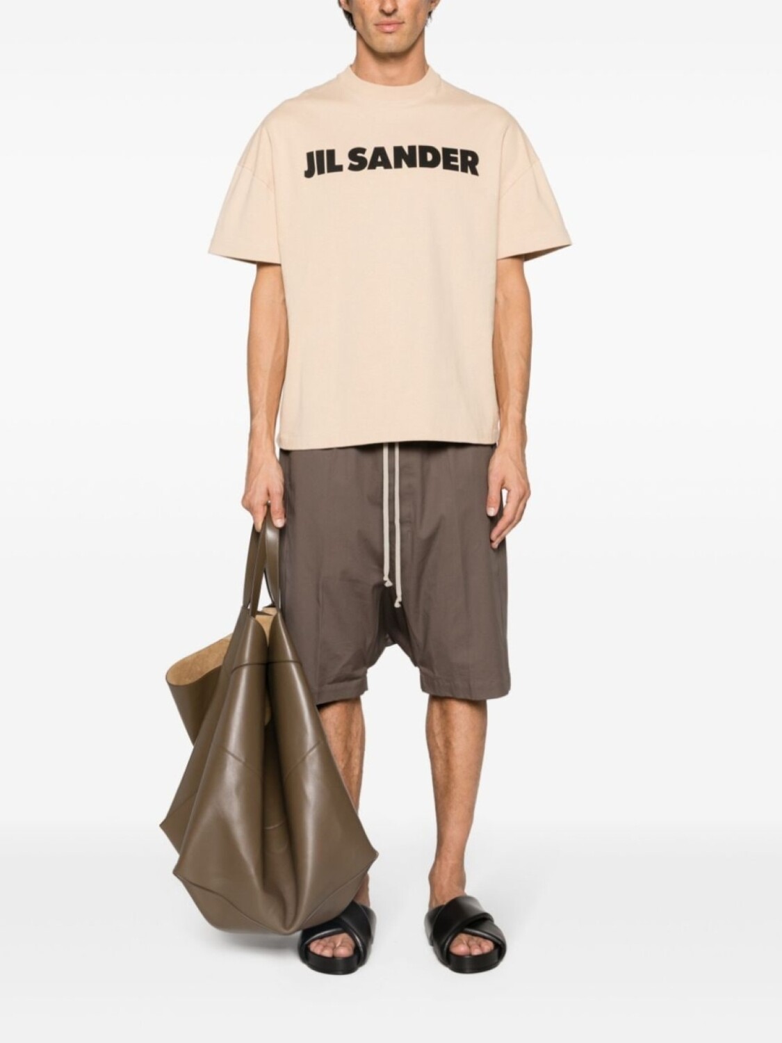 

Jil Sander футболка с логотипом, нейтральный цвет