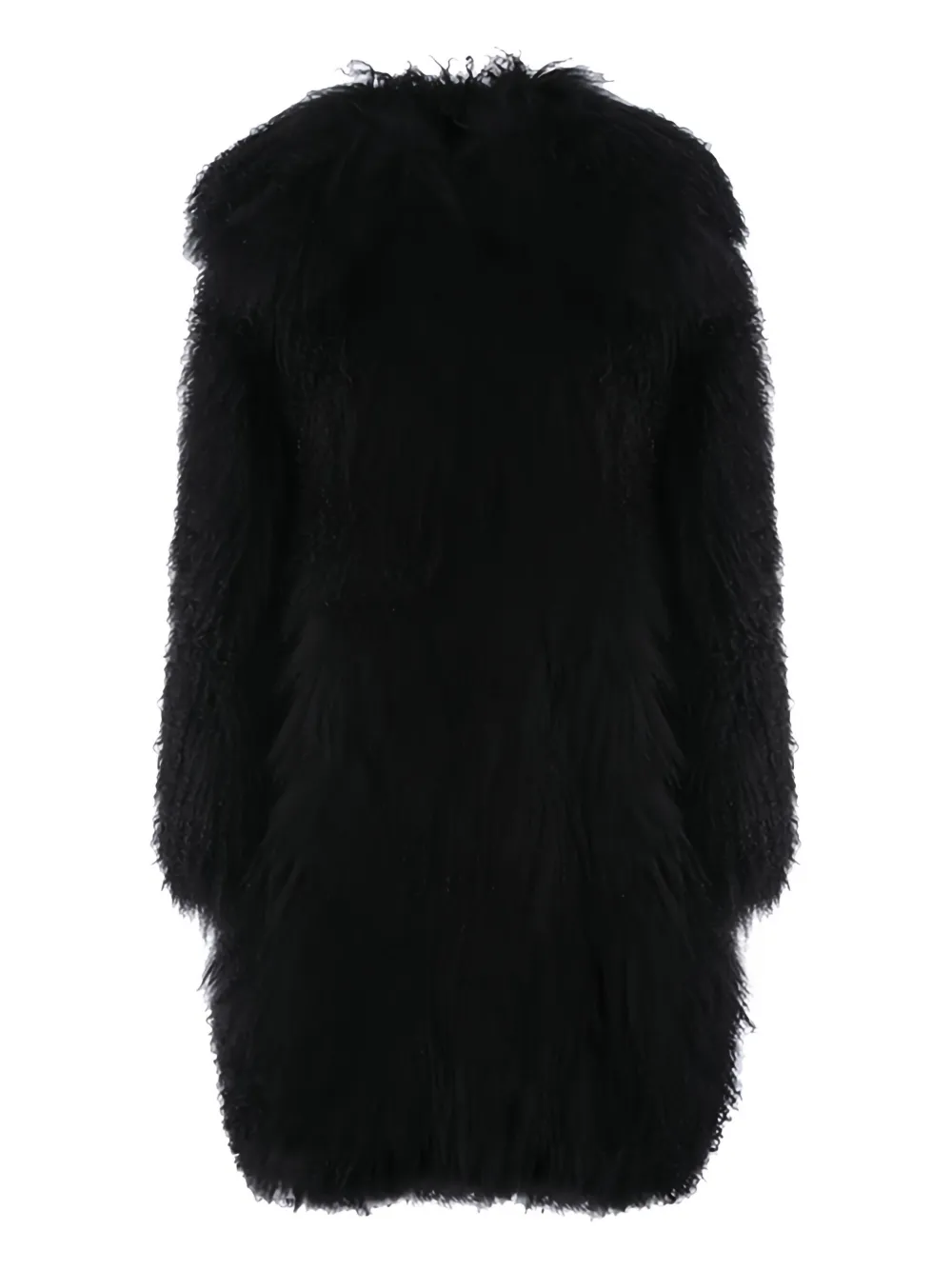 

Пальто из овчины Alaïa, черный