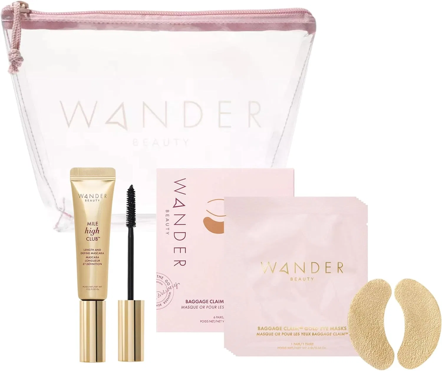 Набор для макияжа Wander Beauty Бординг Пасс с тушью и патчами для глаз