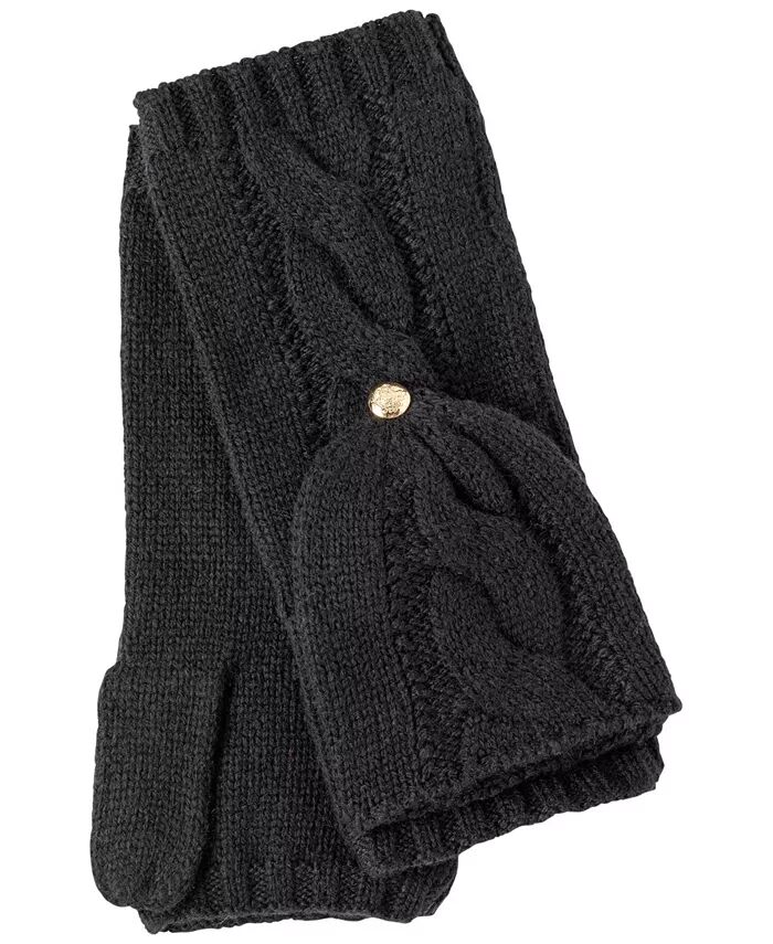 

Перчатки Cable Pop-Top Lauren Ralph Lauren, черный