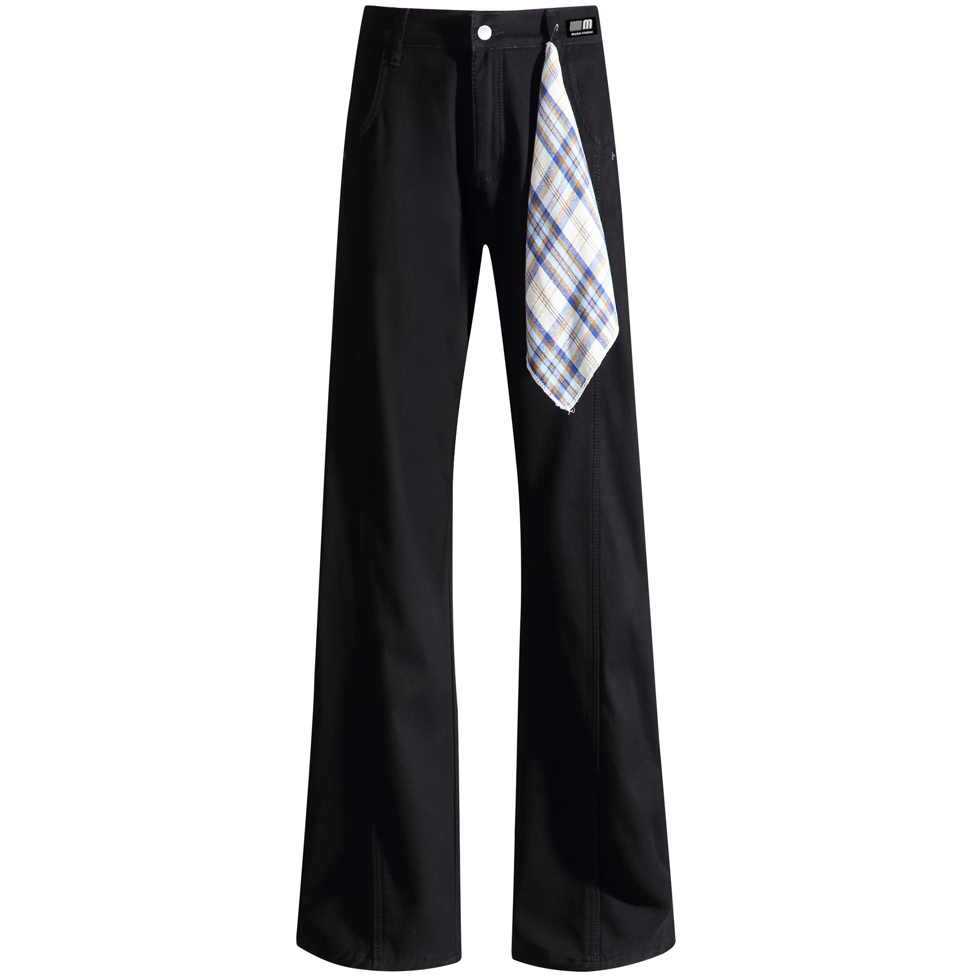 

Джинсы Unisex утепленные с флисовой подкладкой прямого кроя Mackyo, черный[all-season regular edition]