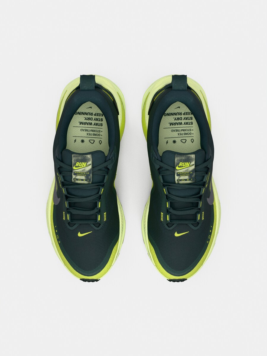 Беговые кроссовки NIKE Vomero 18, Apple/Dark green — фото 4