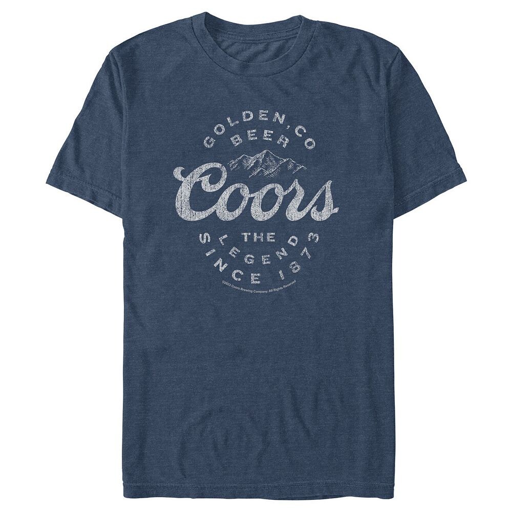 

Мужская легкая футболка с графическим рисунком Coors SIGN COORS Licensed Character, цвет Navy Heather