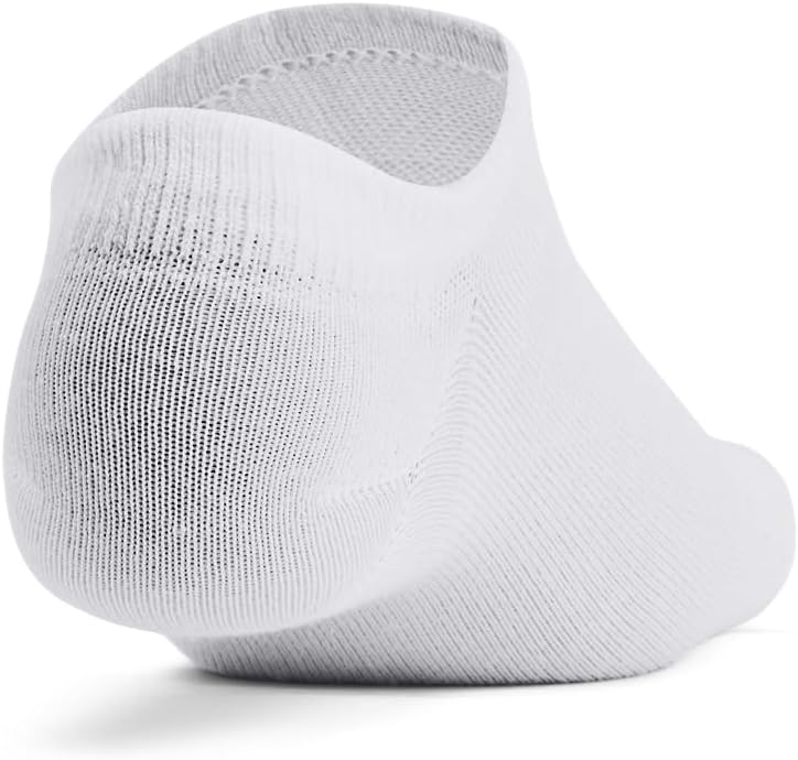 Легкие носки-невидимки Under Armour Kids' Essential 2.0 (6 шт.), (100) White/White/Halo Gray — фото 3