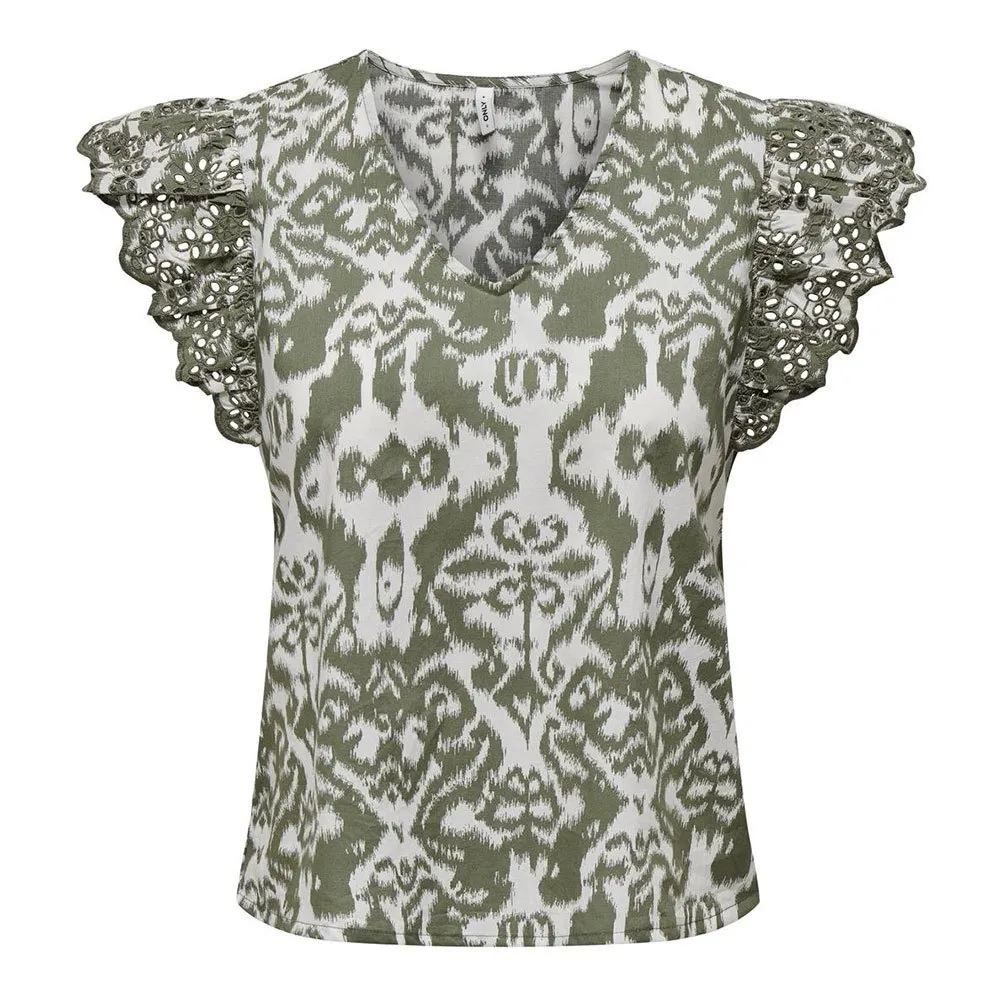 

Футболка Only Lou Life Sleeveless v neck, зеленый