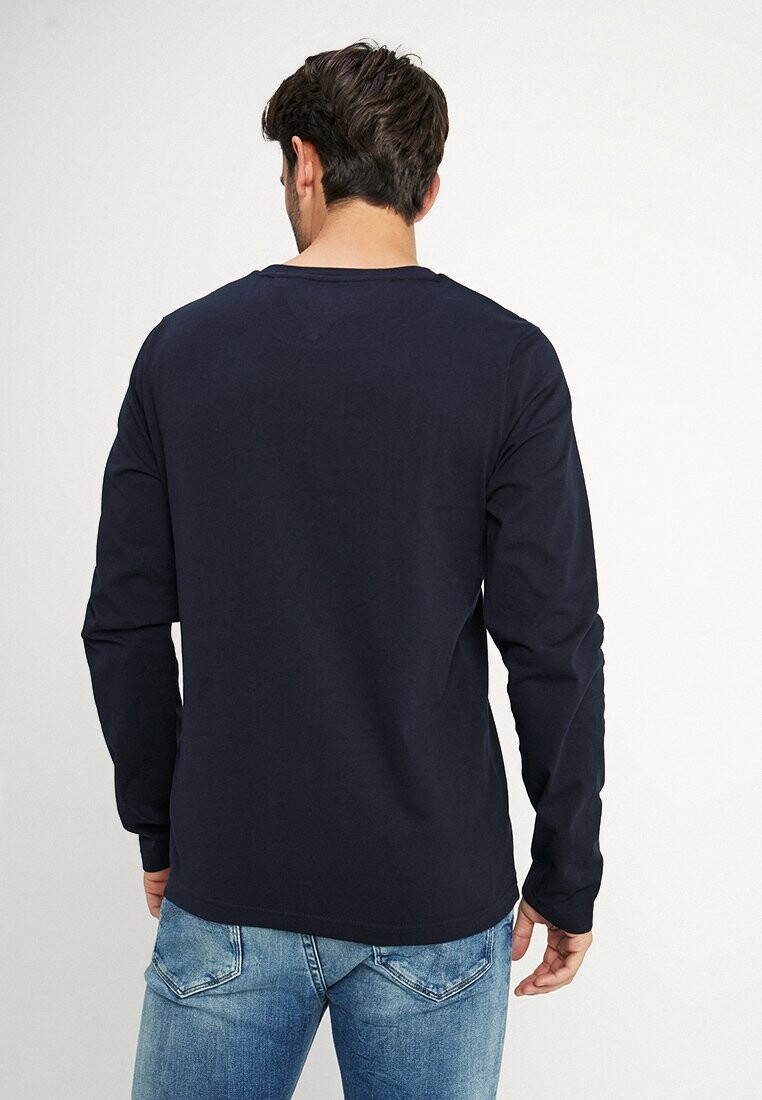 Топ с длинными рукавами Logo Long Sleeve Tee Tommy Hilfiger, темно-синий — фото 4