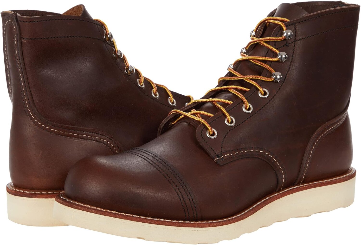 

Ботинки на шнуровке Iron Ranger Traction Tred Red Wing Heritage, цвет Amber Harness