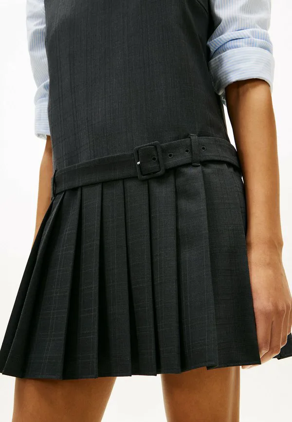 Клетчатое мини-платье на каждый день Tommy Hilfiger, Grey Allover — фото 4