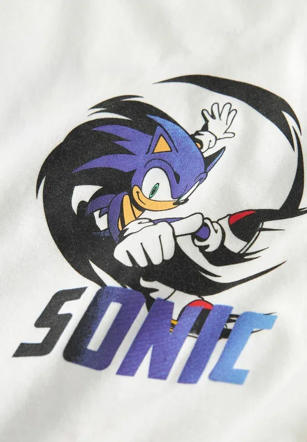 Футболка с принтом Name It Sonic, ярко-белый — фото 3