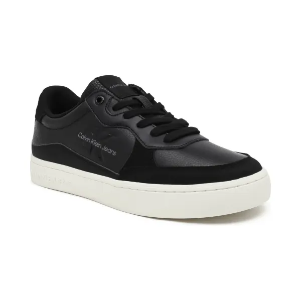 

Кожаные кроссовки classic cupsole low lth ml fad Calvin Klein, черный