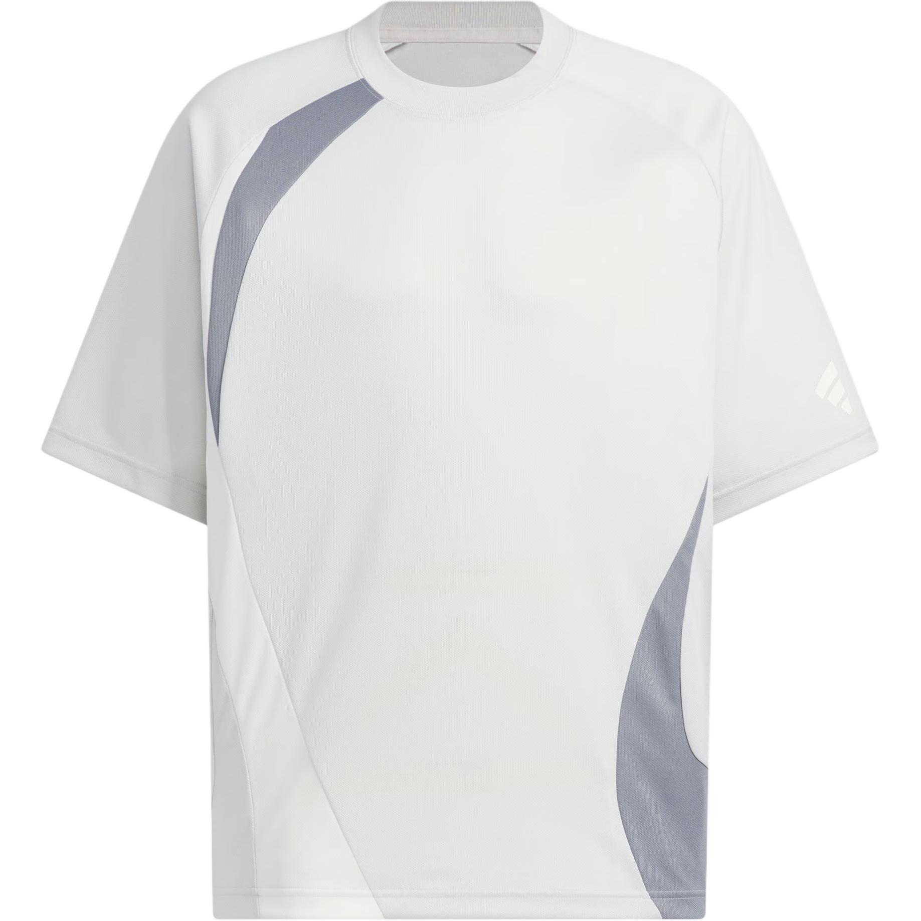 

Футболка FOS SS25 с коротким рукавом Adidas, светло-серый/ярко-белый