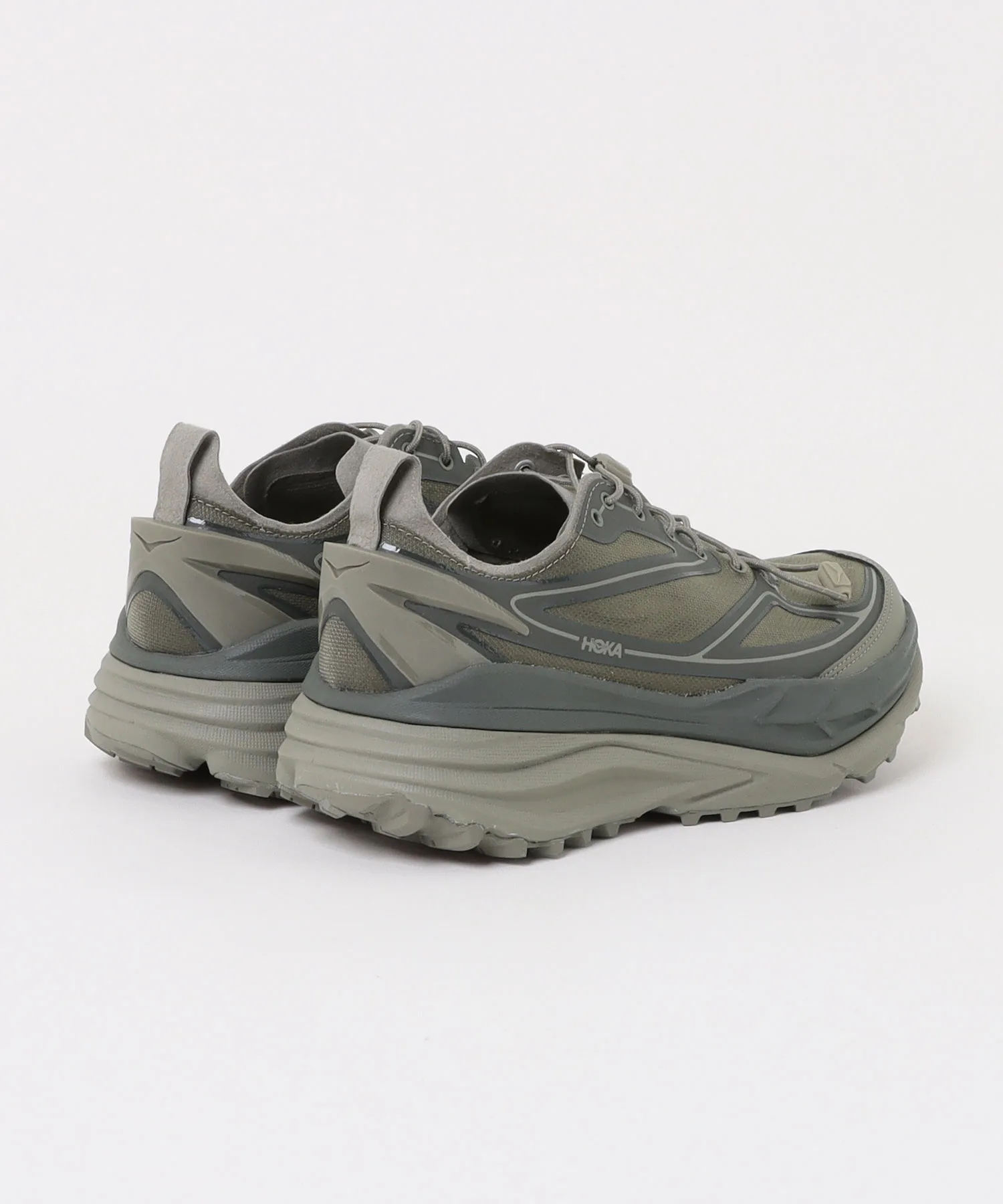 Мужские кроссовки для бега HOKA Stinson One7 хаки — фото 2