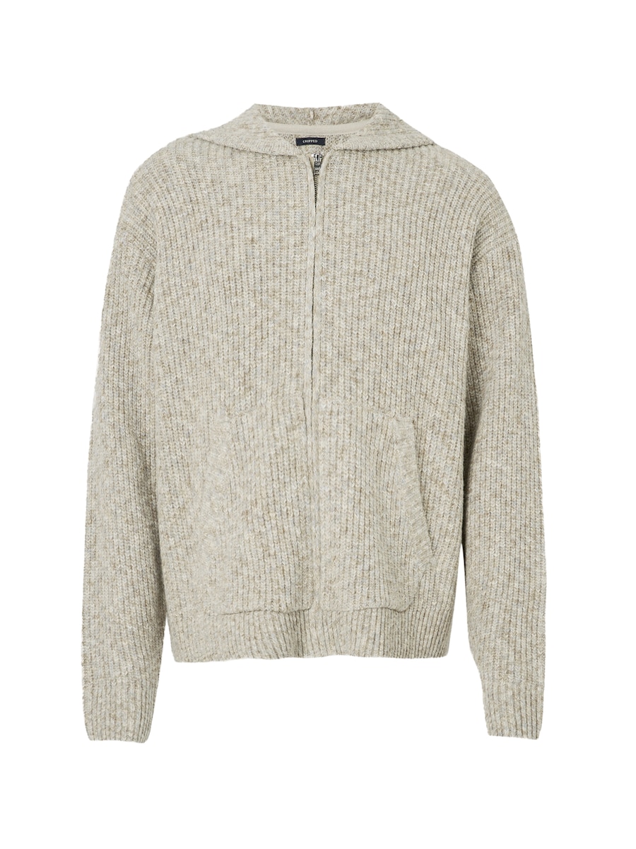 

Вязаный кардиган Abercrombie & Fitch, серо-коричневый