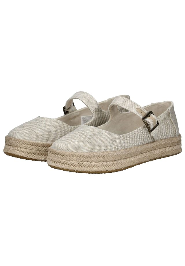 Балетки на бретельках "Carolina Mary Jane" с пряжкой Toms, цвет 101 natural — фото 4