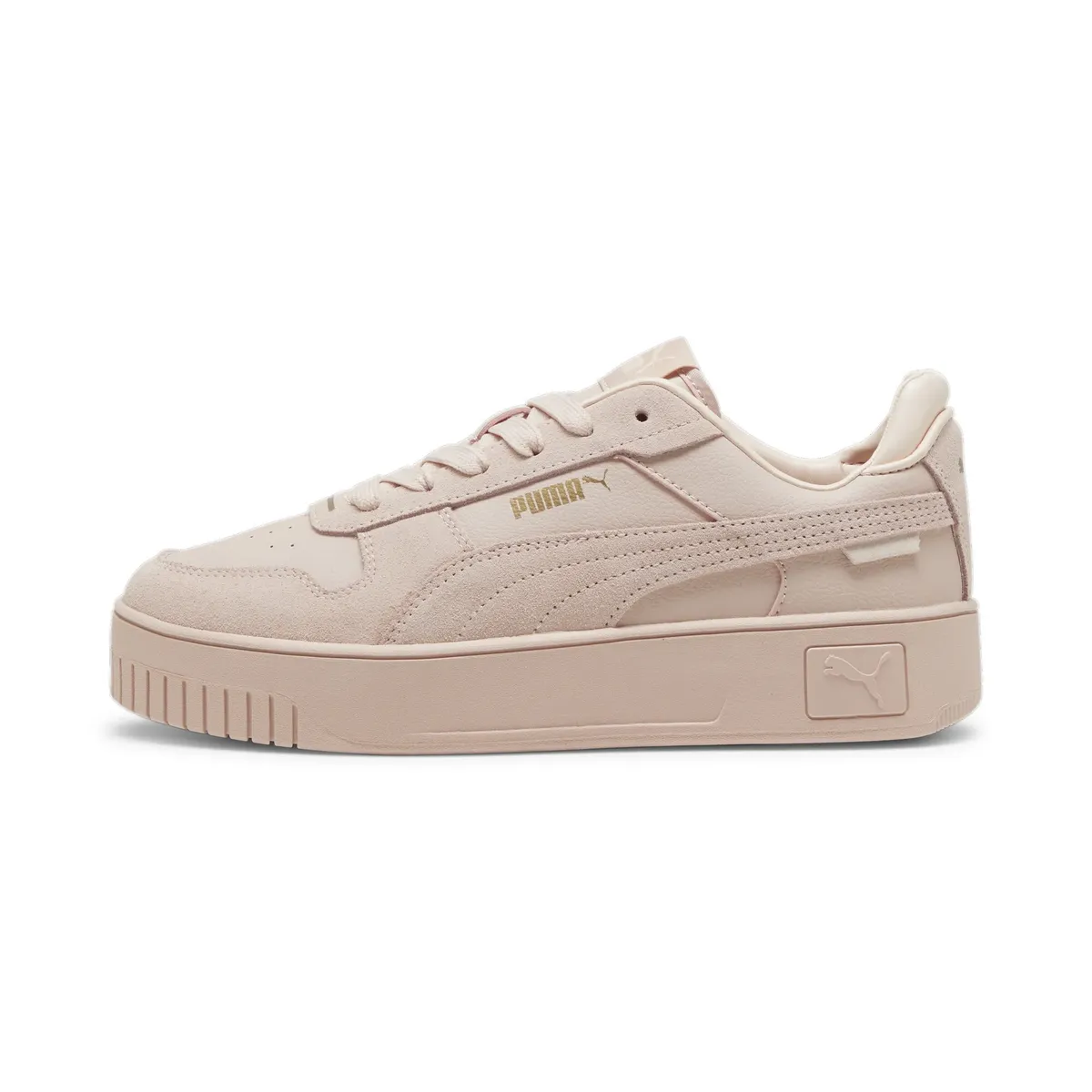 Кроссовки PUMA "CARINA STREET SD", цвет Rose Quartz-Rose Quartz- Puma Gold — фото 3