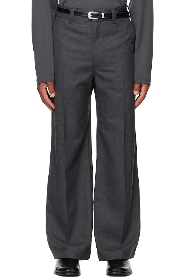 

Lemaire Серые прямые классические брюки