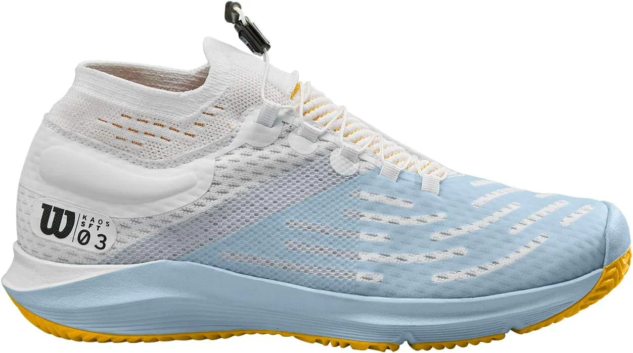Кроссовки для тенниса Wilson Kaos 3.0 SFT, белый светло-голубой золотой