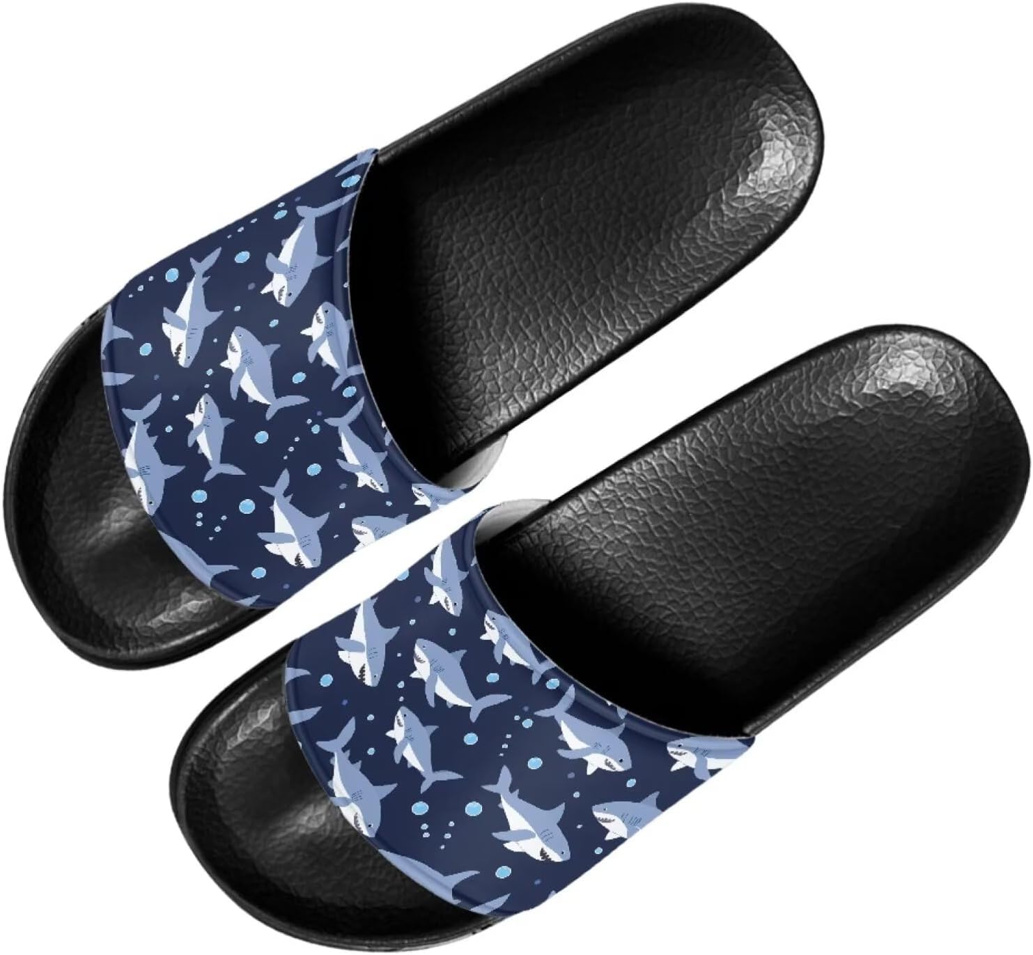 

Мужские и женские слайд-сандалии Forchrinse с ярким тай-дай рисунком бабочки, легкие тапочки с открытым носком для комфорта, для дома и улицы, Shark