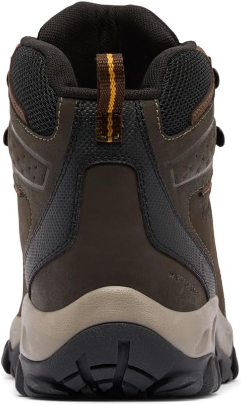 Columbia мужские треккинговые ботинки Newton Ridge Plus II Waterproof, Cordovan/Squash — фото 3
