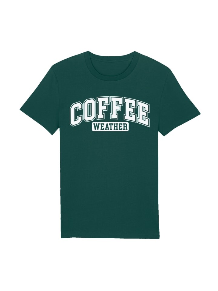

Футболка F4NT4STIC T-Shirt Coffee Weather Winter Holiday Weihnachts, цвет glazed green