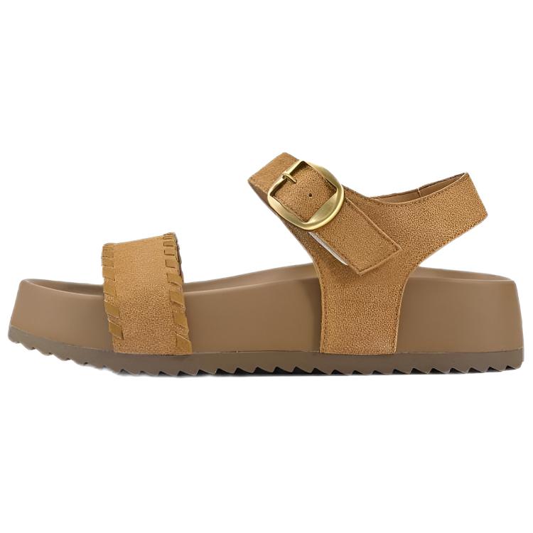 ST&SAT Женские сандалии на одной застежке бежевые, цвет Beige — фото 3