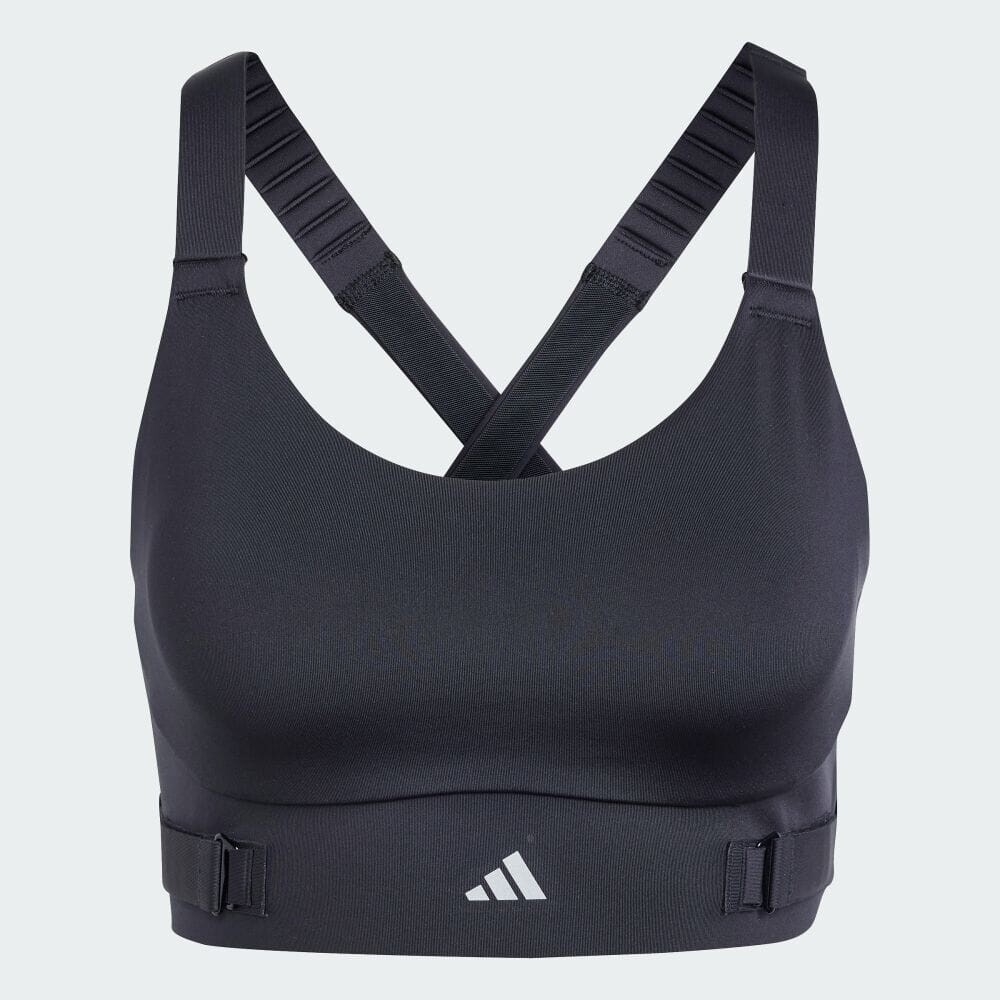 Спортивный бюстгальтер Adidas FASTIMPACT Luxe Run High Support Bra, черный — фото 4