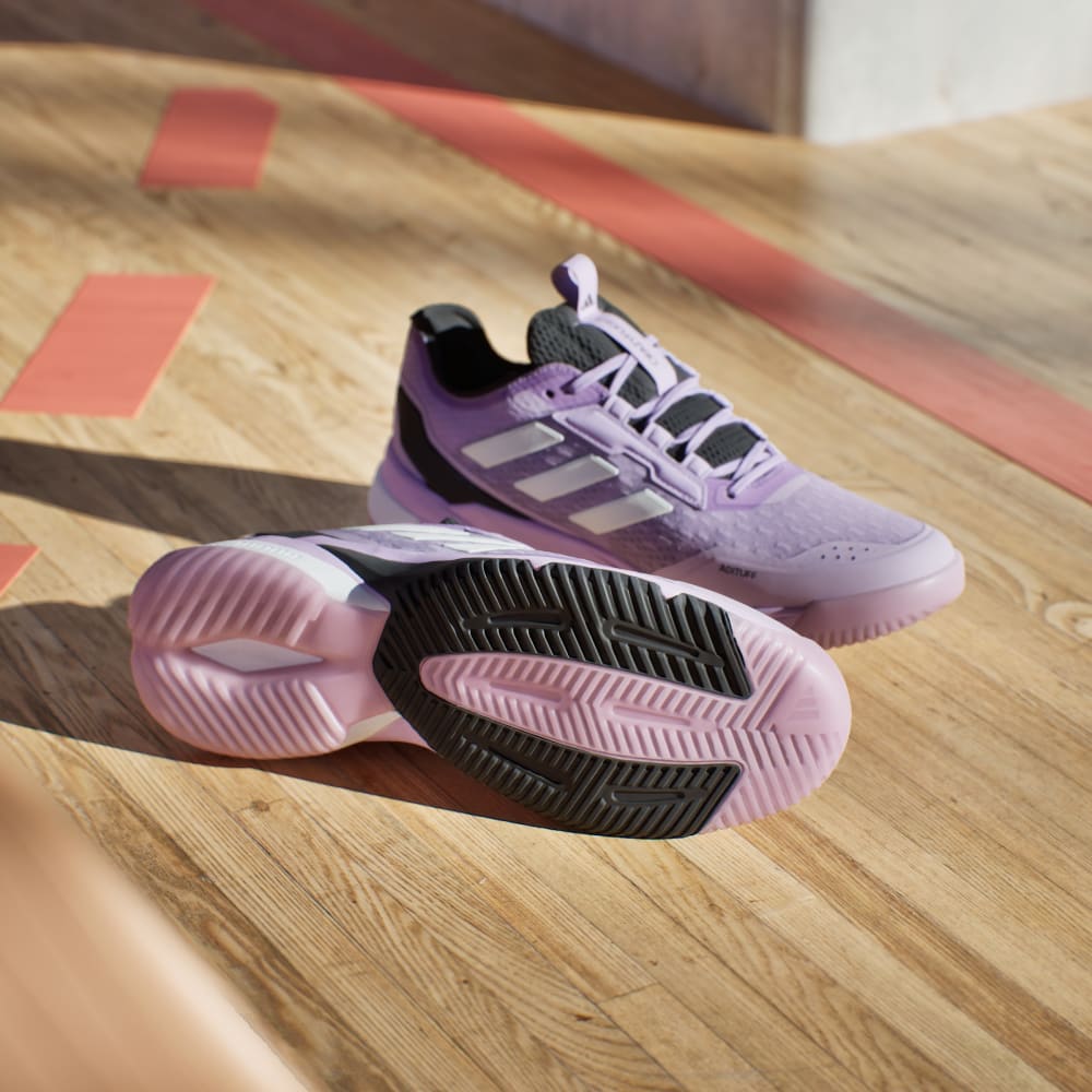 Кроссовки Adidas Crazyflight 6 Indoor Shoes, цвет Powder Plum/Zero Metalic/Core Black — фото 3