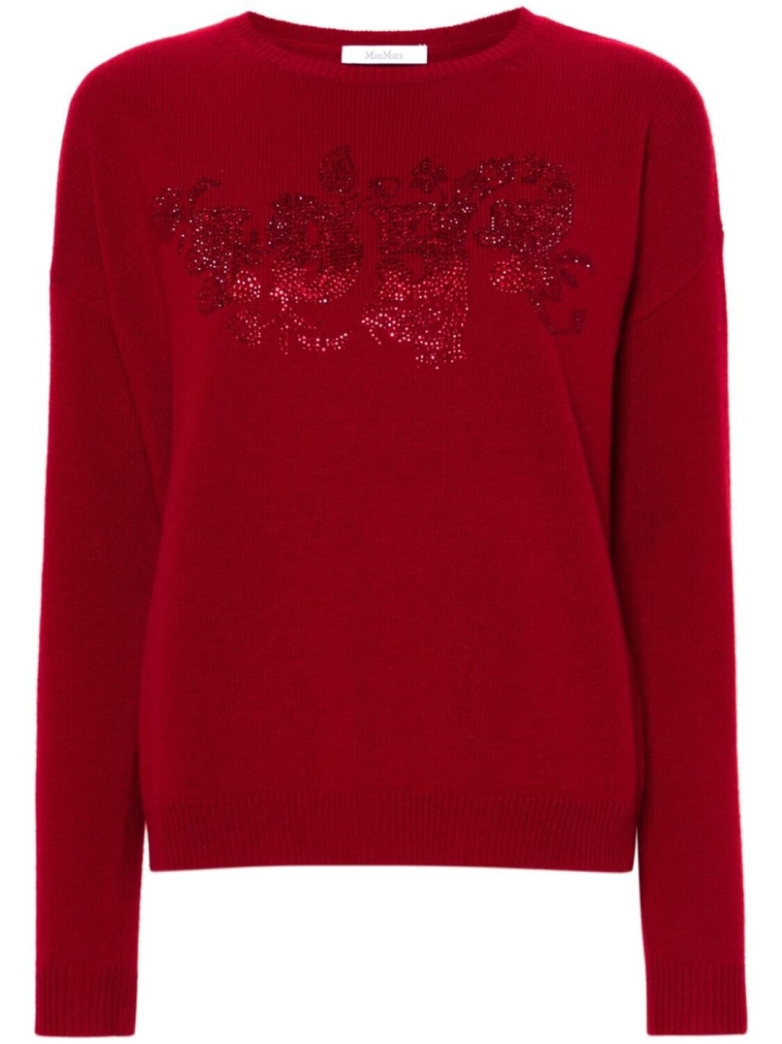

Max Mara джемпер со стразами, красный