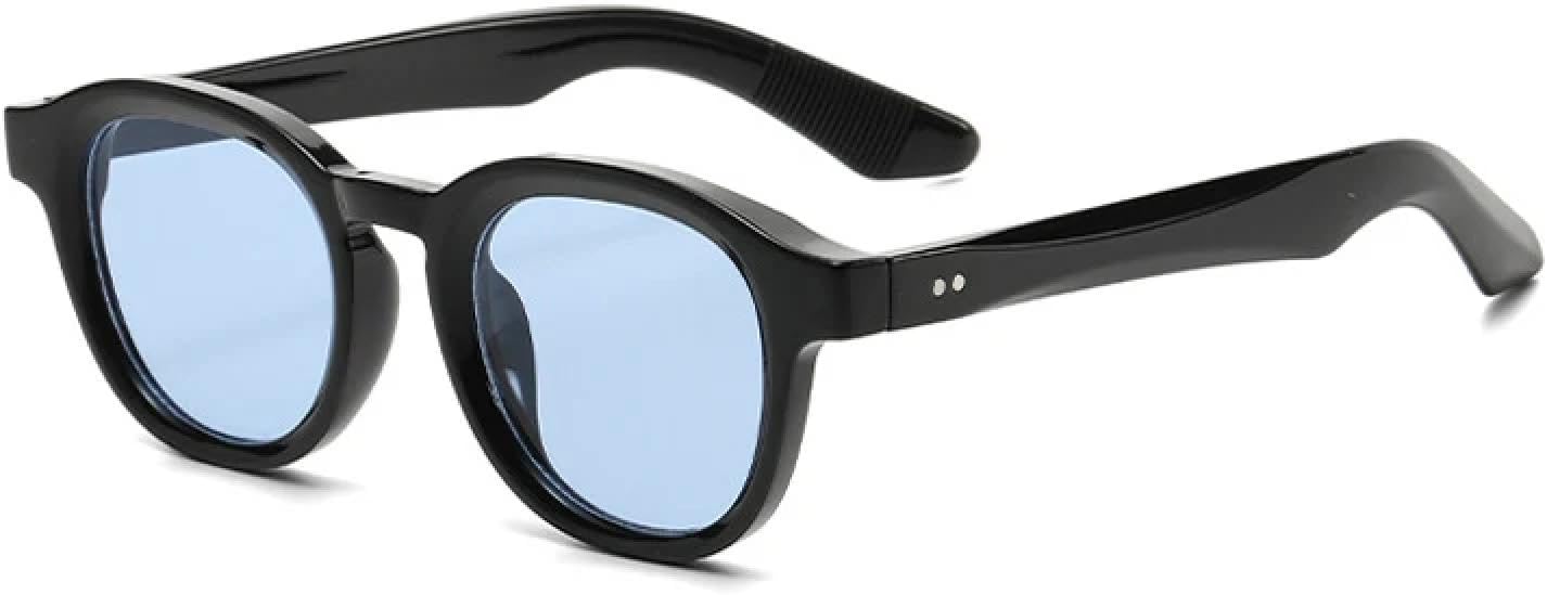 

Солнцезащитные очки с защитой от УФ-излучения UV400 | Женские овальные очки с заклепками, прозрачный градиент, для занятий спортом на открытом воздухе и вождения DSVIGF, Black Blue