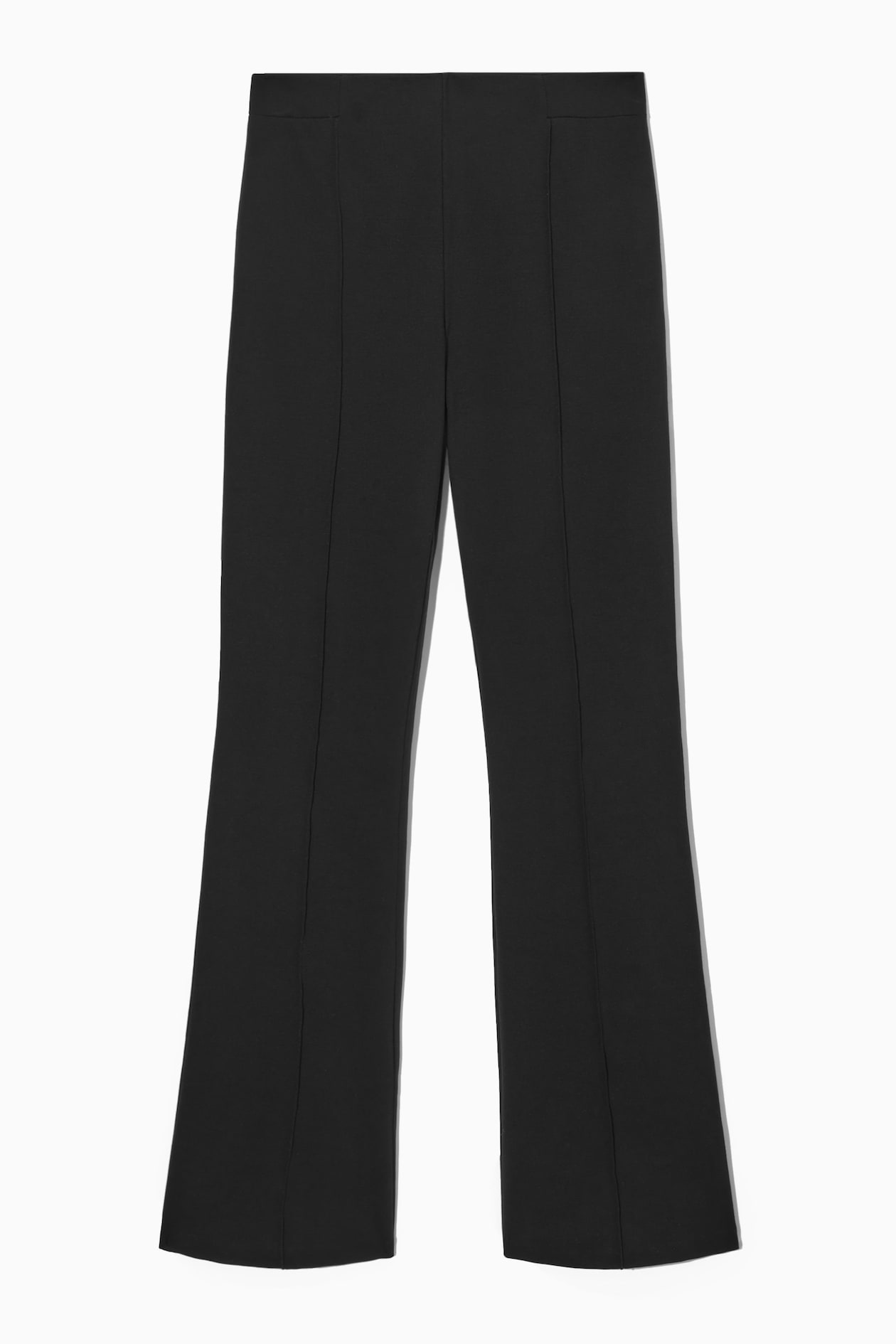 

Брюки с расклешенными ногами-slim fit COS, черный