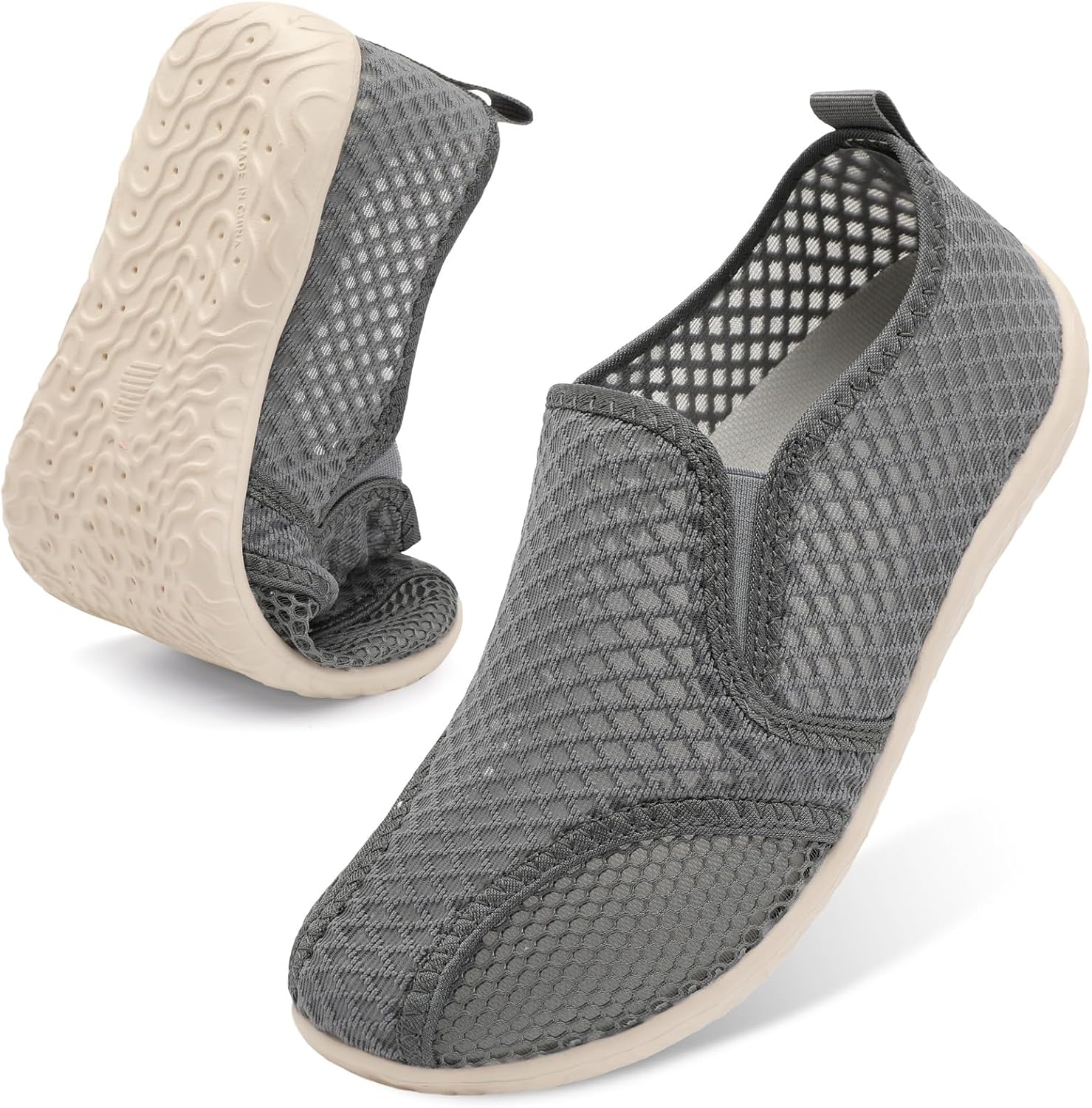 

Кроссовки Spesoul для мужчин и женщин, быстросохнущие плавательные тапочки, босоножки для бассейна, серфинга, путешествий, кемпинга, йоги и активного отдыха на воздухе, темно-серый